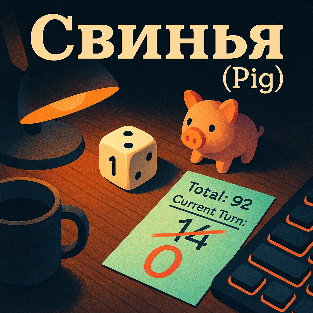 Настольная игра: Свинья (Pig)