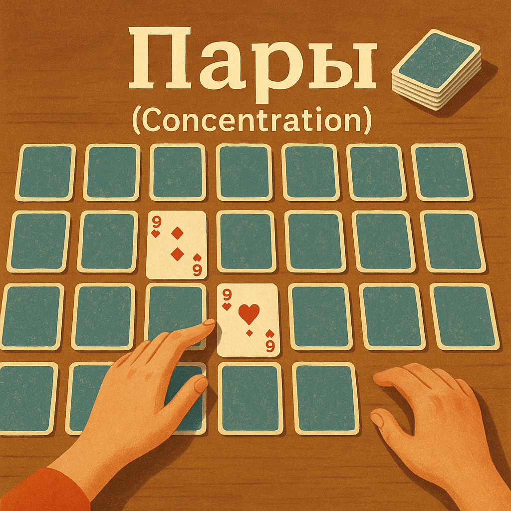 Настольная игра: Пары (Concentration)