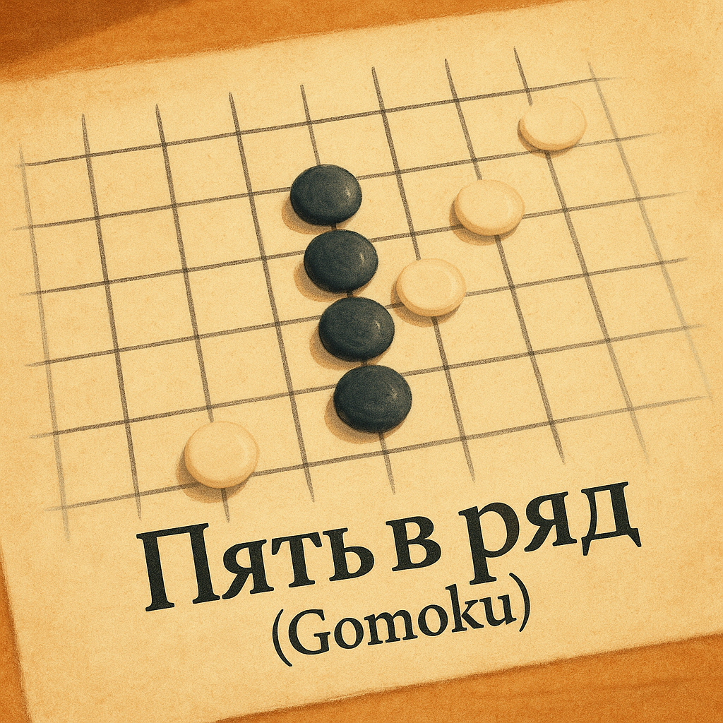 Настольная игра: Пять в ряд (Gomoku)