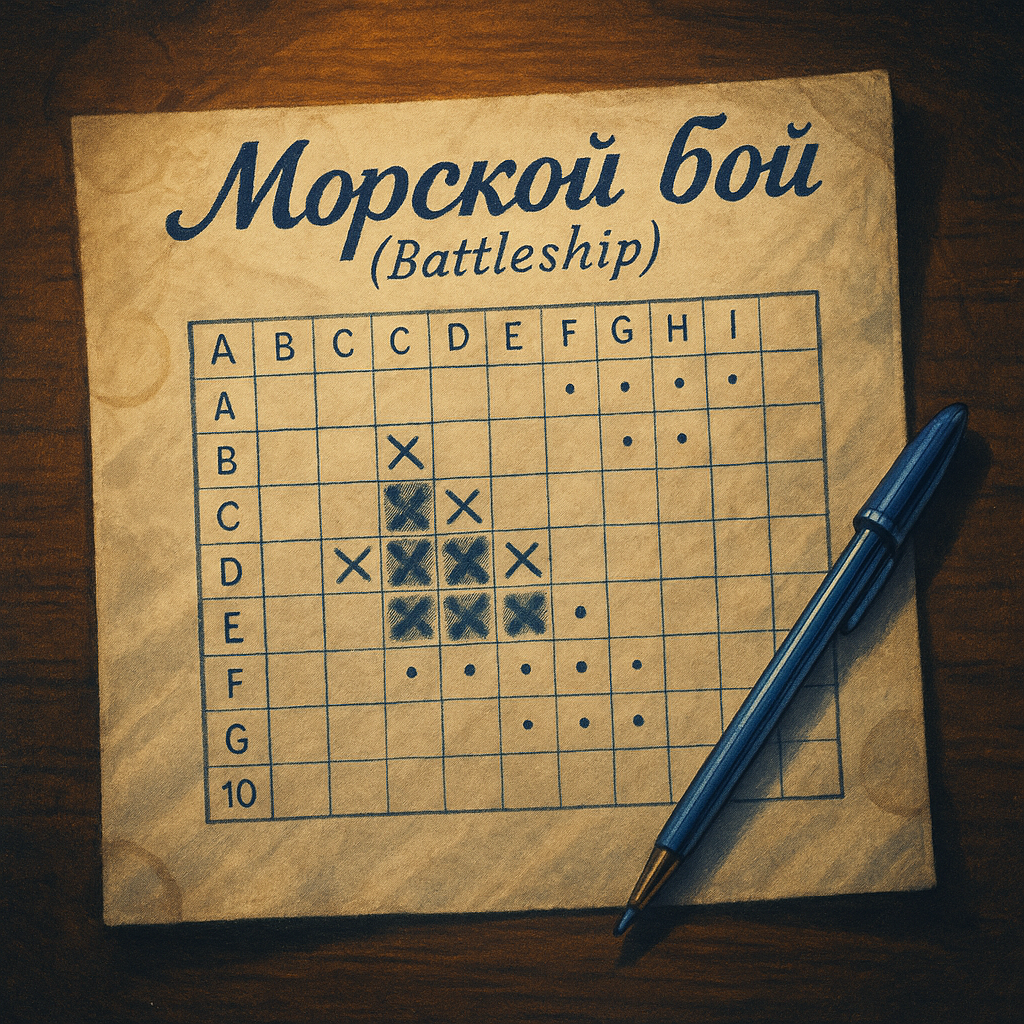 Настольная игра: Морской бой (Battleship)