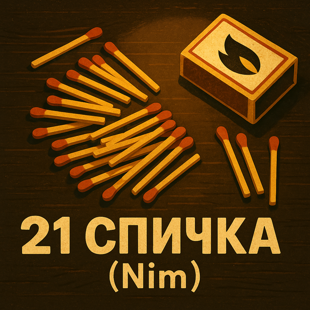 Настольная игра: 21 спичка (Nim)
